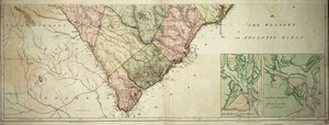 Carte de la Caroline du Nord et du Sud - Sayer & Bennett