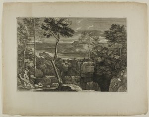 Paysage avec trois brigands et leur victime