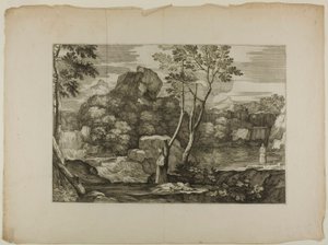 Paysage avec un homme mort et deux prêtres - Sébastien Bourdon