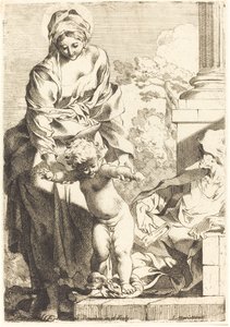 Vierge et Enfant piétinant le péché - Sébastien Bourdon