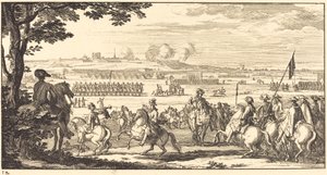 Paysage avec une armée