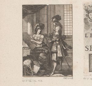 Géométrie et jeune homme avec un dessin géométrique - Sébastien Leclerc (I)