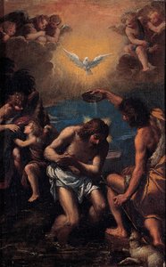 Le Baptême du Christ, 1585-1590 - Sigismondo Scarsellino