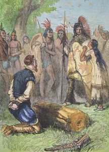 Pocahontas sauve la vie de John Smith