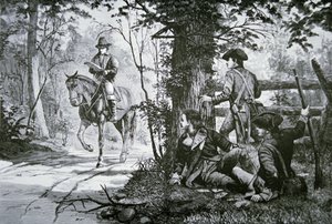 La capture du Major John Andre - School American