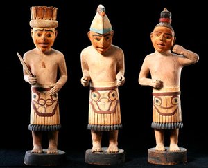 Trois figures de chamans - School American