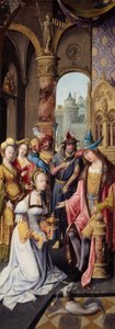 Le roi Salomon recevant la reine de Saba - School Antwerp