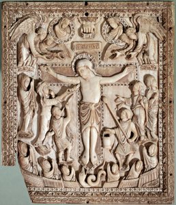 Crucifixion, relief en ivoire de l