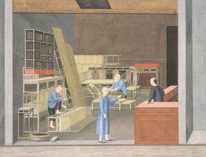 Bamboo Furniture Shop (gouache et aquarelle sur papier) - School Chinese