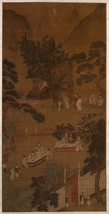 Réunion élégante dans le jardin occidental, c.1600 - School Chinese