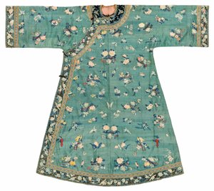 Robe de dame en Kesi sur fond de jade, milieu du 19e siècle - School Chinese