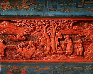 Jardinière, période Qianlong (1736-95) (détail) - School Chinese