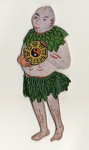 Homme symbolisant "Yin et Yang". Objet décoratif chinois. s.d. 19ème siècle. - School Chinese