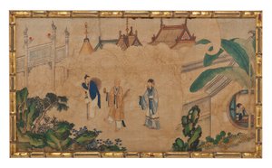 Une des vingt-quatre scènes du Rêve du pavillon rouge - School Chinese