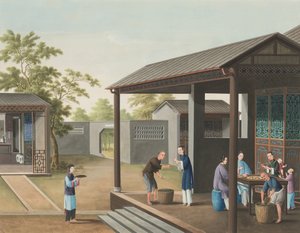 Production de thé, vers 1820 - School Chinese