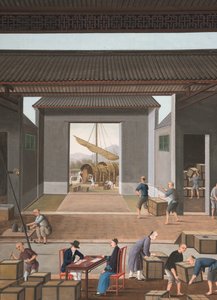 Production de thé, c. 1820 - School Chinese