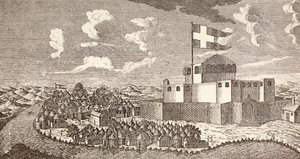 Fort colonial danois de Fredensborg, Ningo, Ghana, tel qu