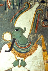 Égypte ancienne, peinture, Osiris, tombe de Horemheb, Thèbes, dieu de l