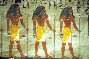 Égypte ancienne, peinture, tombe de Ramsès I, Thèbes, dieux de l