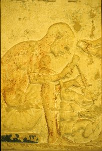 Égypte ancienne, sculpture murale/peinture, Tombeau de Petosiris, Tuna el Gebel, 300 av. J.-C., Sculpteur - School Egyptian