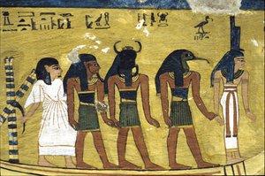 Égypte ancienne, peinture murale tombeau d