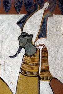 Égypte ancienne, Peinture murale Tombe de Sennedjem, Deir el-Médina, Thèbes, Tombe des Nobles - School Egyptian