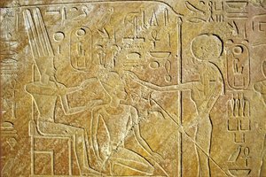 Égypte ancienne, peinture murale/sculpture, Sakhmet s