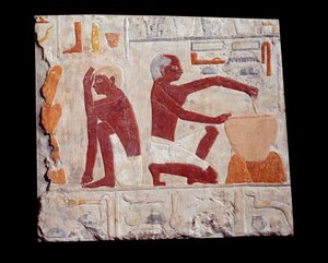 Art égyptien ancien : cuisson du pain - School Egyptian