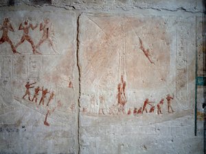 Antiquité égyptienne : scène de navigation - School Egyptian