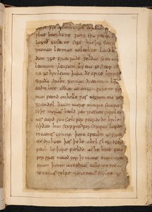 Une page de Beowulf des folios parfois appelés 