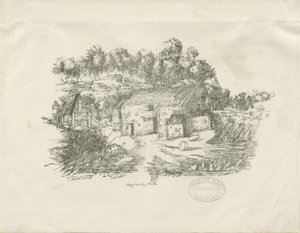 Biddulph - Knypersley Mill (lithographie) - School English