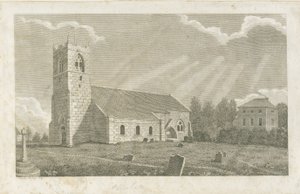 Église de Blymhill : gravure - School English