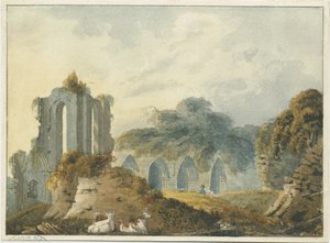 Abbaye de Croxden : aquarelle - School English