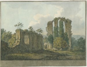 Abbaye de Croxden : peinture à l