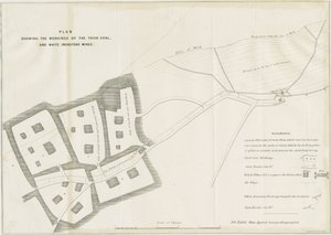 Dudley - Travaux miniers (lithographie) - School English