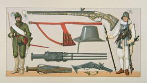 Soldats français et armes à feu du 17ème siècle