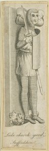 Cimetière de Leek - Chevalier : gravure, nd [?18e siècle] (impression) - School English