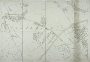 Carte de Willesden, Londres (litho) - School English