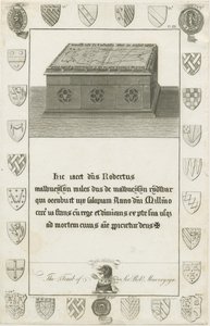 Mavesyn Ridware - Tombe de Sir Robert Mavesyn (gravure) - School English