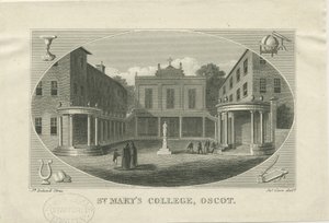 Oscott - Collège St. Mary : gravure sur acier, nd [?19e siècle] (impression) - School English