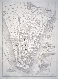 Plan de New York en 1729