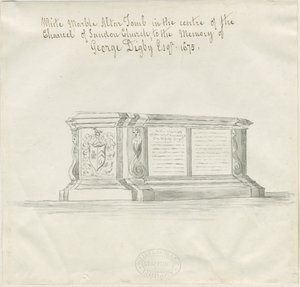 Église de Sandon - Tombe de George Digby - School English