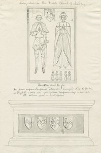 Église de Sandon - Tombe de Sampson Erdeswicke et Elizabeth Grey - School English