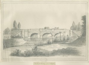 Stafford - Pont de Radford: dessin au crayon, nd [?19e siècle] - School English
