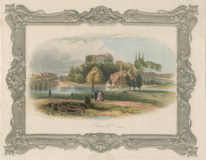 Château de Tamworth : gravure sur acier (teintée), nd [c 1841] (impression) - School English