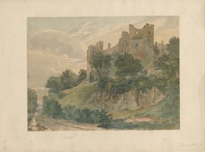 Château de Tamworth : dessin à l