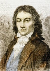 Camille Desmoulins (gravure en couleur) - School French