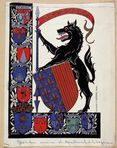 Blason du Gévaudan. (Bête) - School French