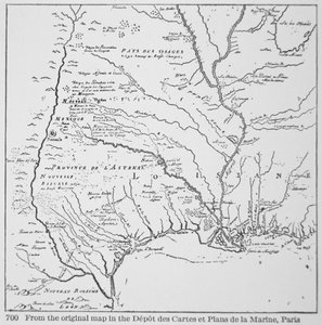 Amérique coloniale : Carte de la Louisiane, Nouvelle-France - School French