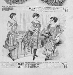 Catalogue de sous-vêtements français c.1900 - School French